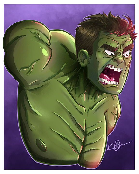 Hulk smash illustration